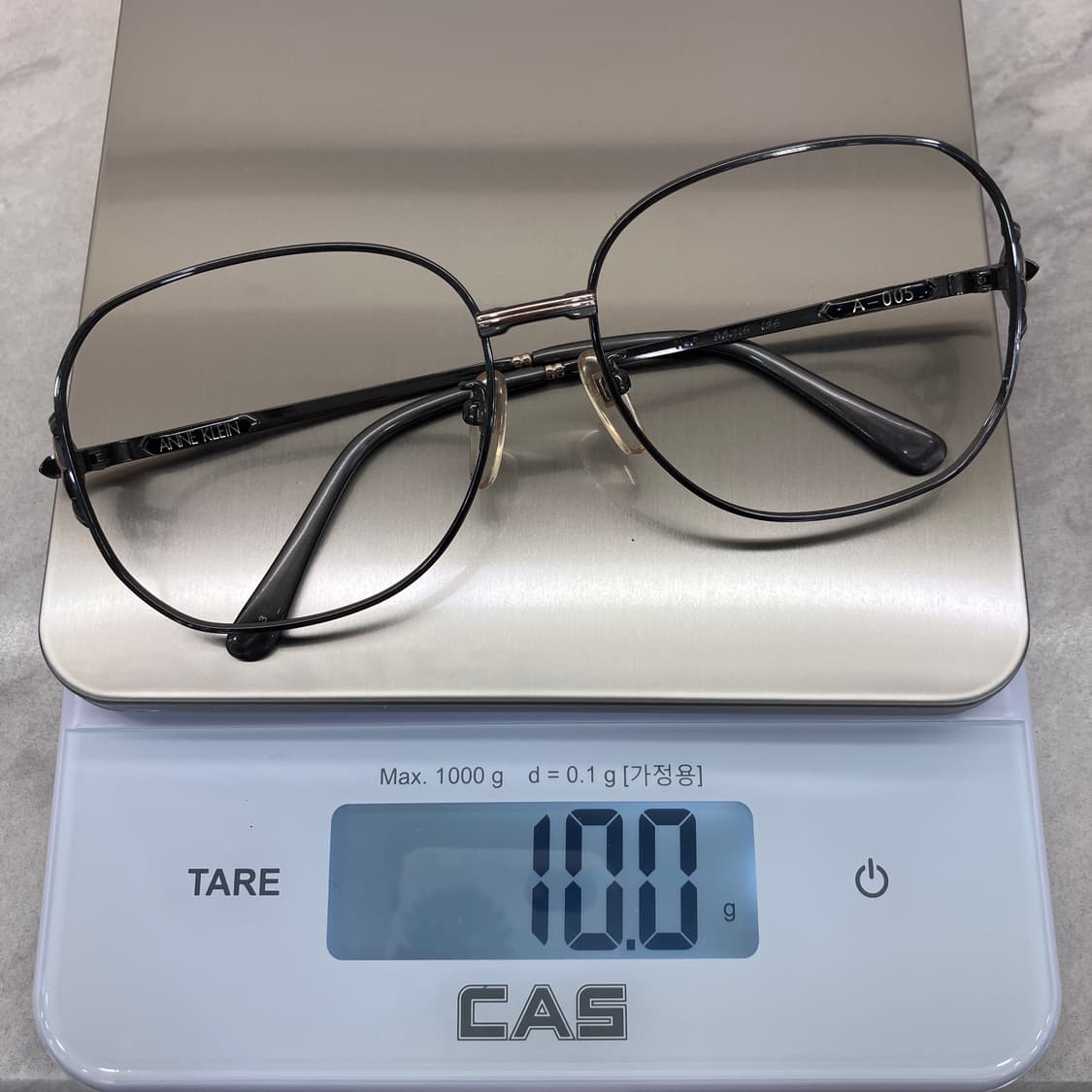 C03 앤 클라인 ANNE KLEIN 레트로 와이드 메탈테 안경 상품이미지9