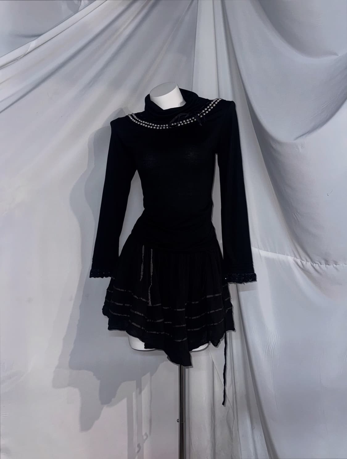 엑시즈팜 무채색 고스고딕 공겜여주 코디세트  상품이미지3