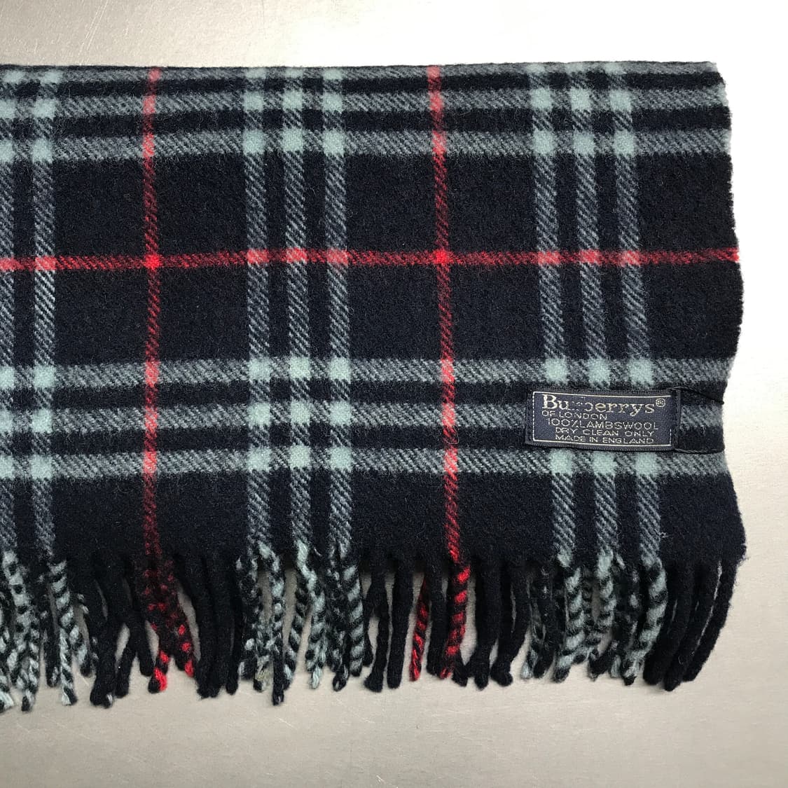 버버리 정품 램스울 머플러 네이비 상품이미지3