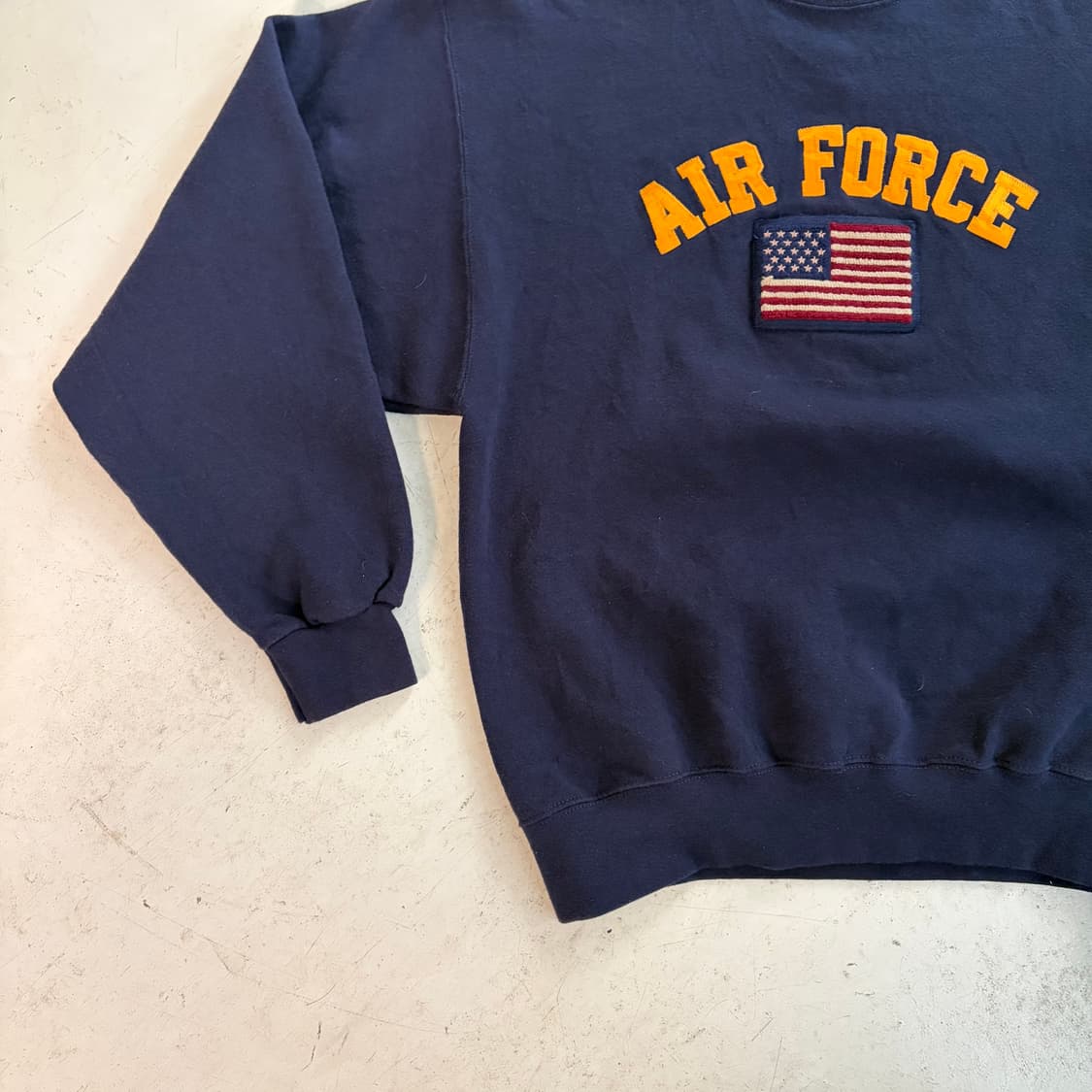 90s OARSMAN 미공군 빈티지 스웻셔츠 L 상품이미지3