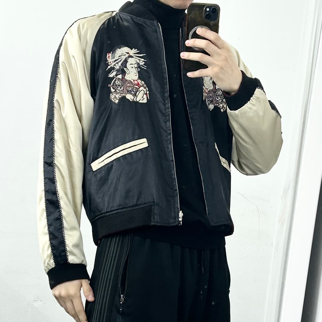 호시히메 리버시블 자수 스카쟌 자켓 상품이미지5