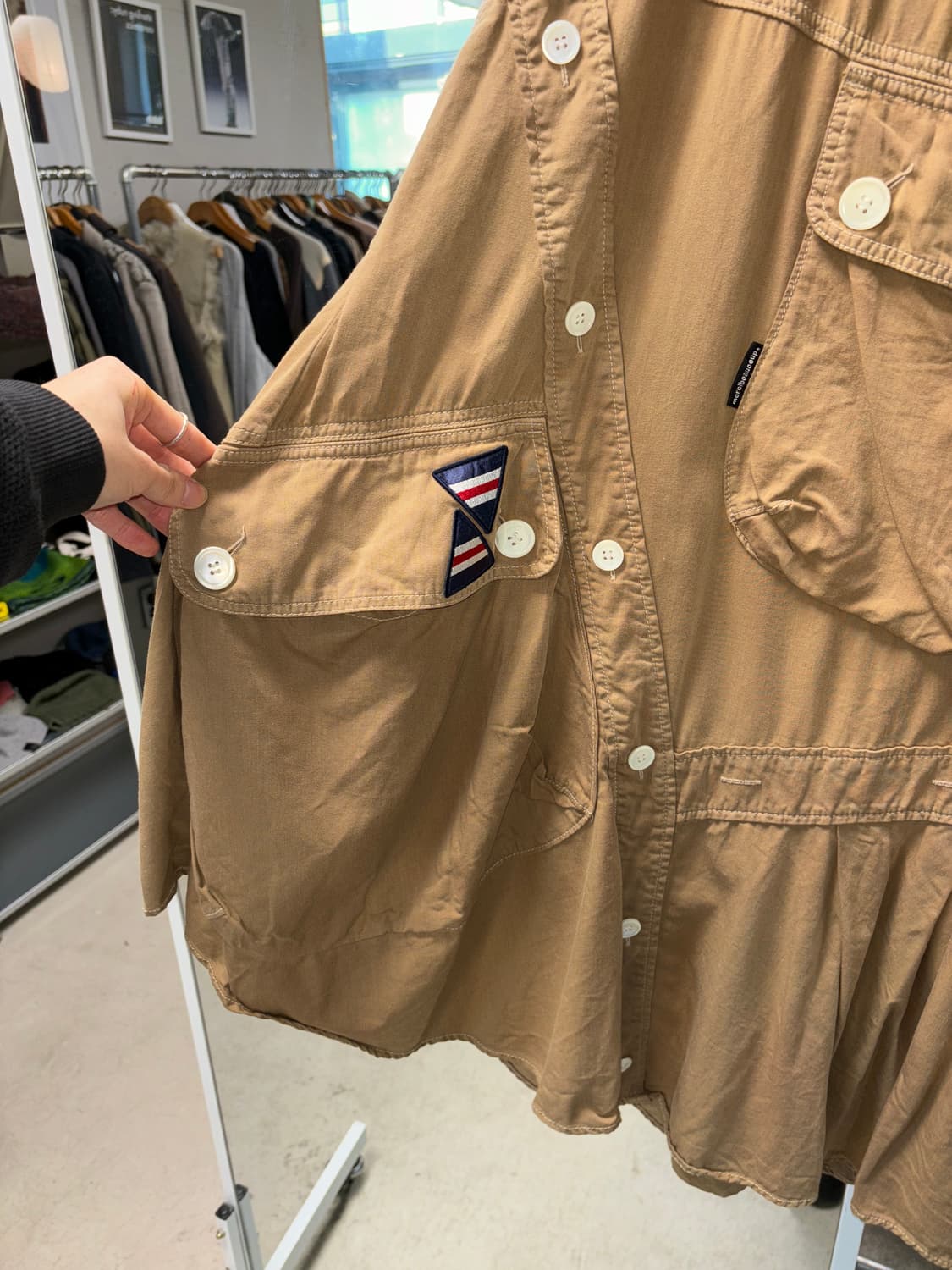 메르시보꾸 버튼 카고 스커트 상품이미지4