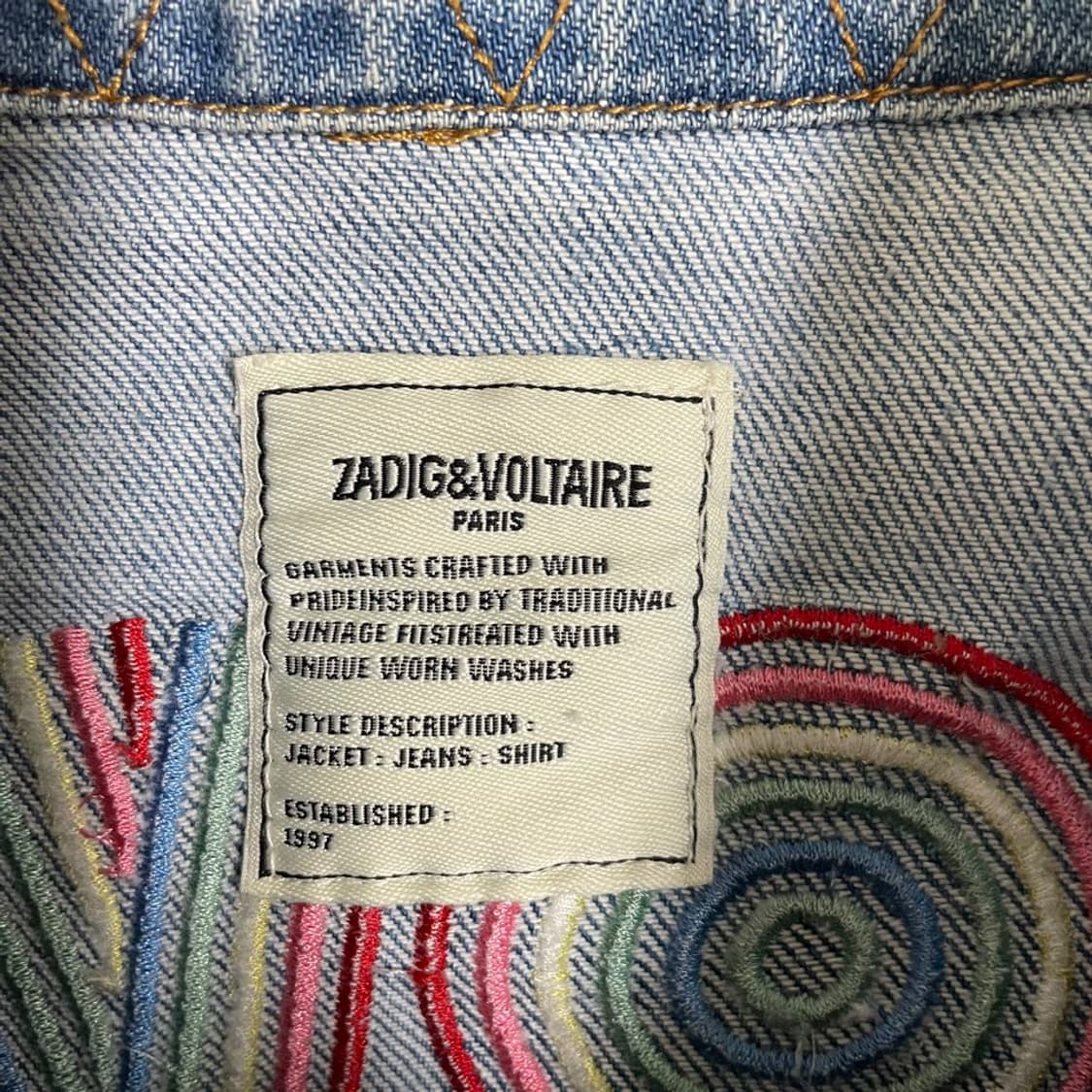 S 쟈딕앤볼테르 렐마 데님 청자켓 상품이미지4