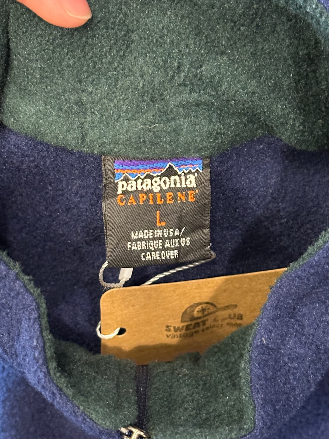 90s made in USA파타고니아 CAPILENE 하프집업 플리스 L 상품이미지4