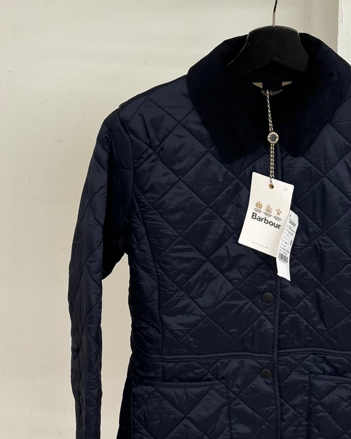 바버 네이비 데브론 퀄팅 자켓 상품이미지3