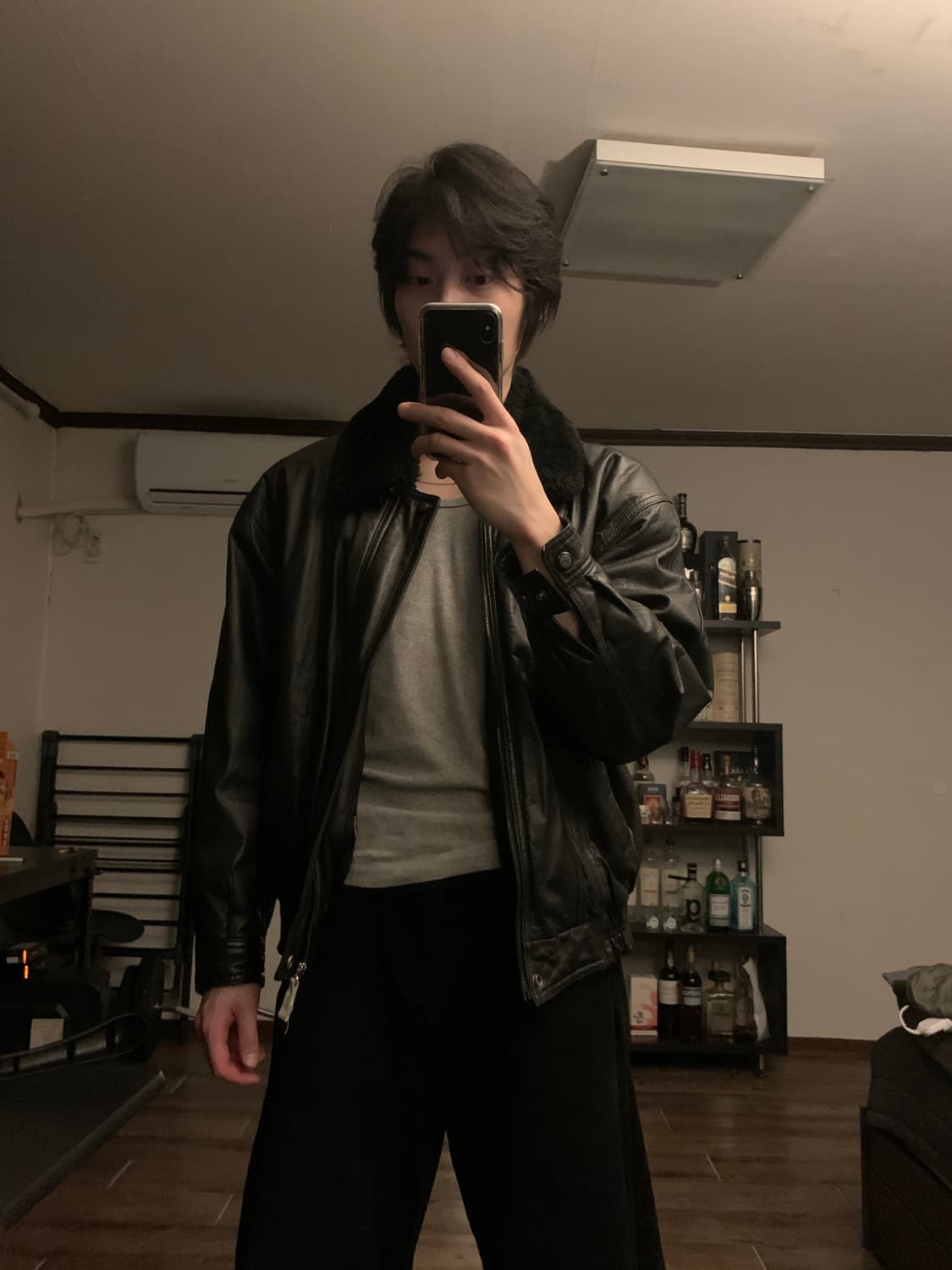 입는 순간 제임스 딘… 빈티지 레더 항공점퍼 가죽 재킷 자켓 레더 상품이미지3