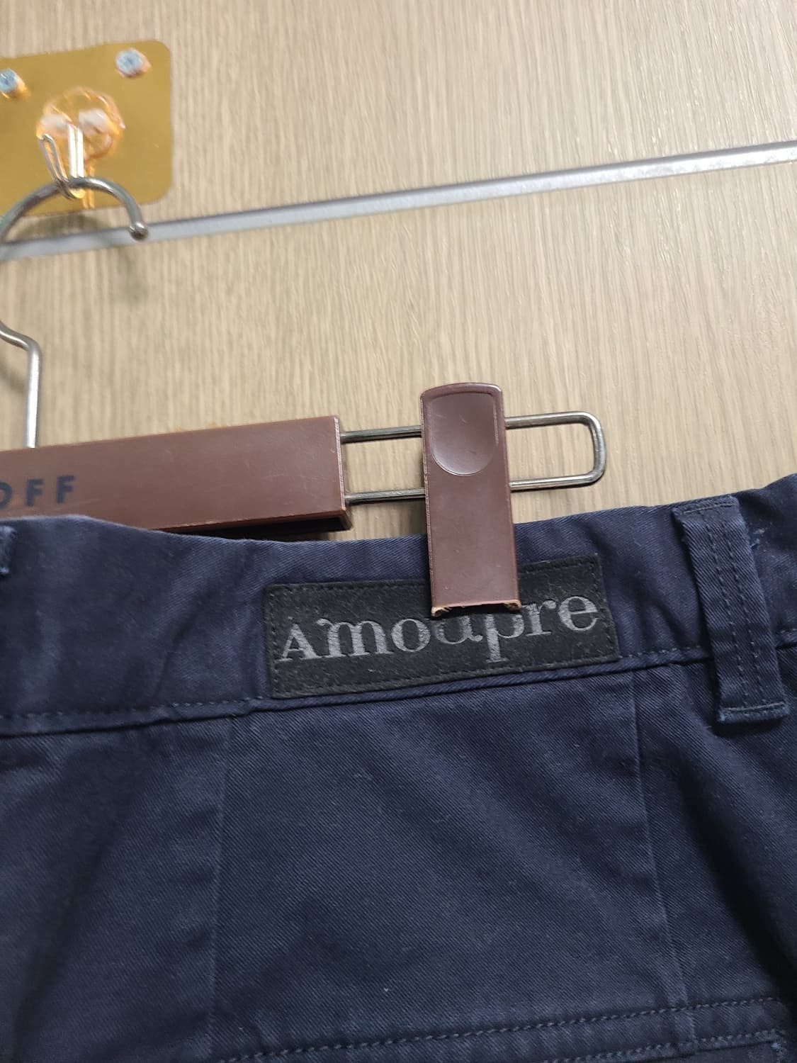 아모프레 남성 면바지 네이비  상품이미지4