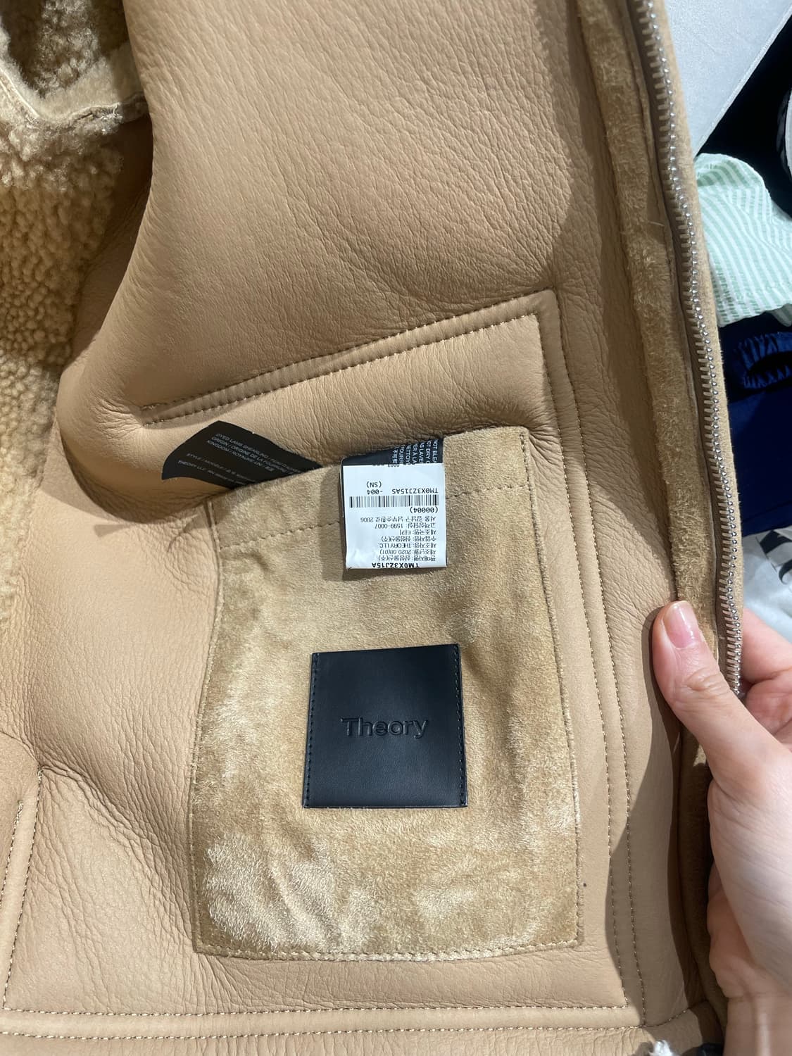 띠어리 리얼 양가죽 무스탕 S 상품이미지6