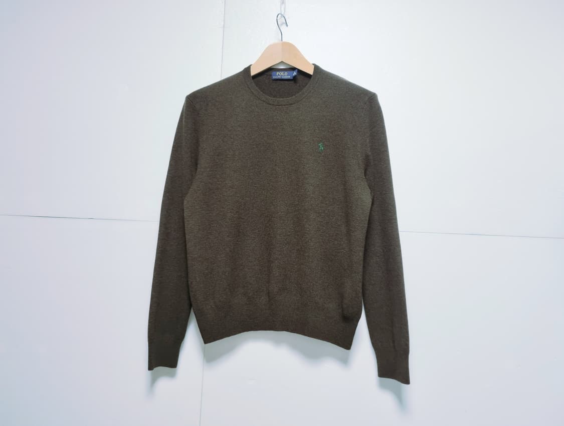 남성 폴로 POLO 울 WOOL 모 긴팔 니트 스웨터 브라운 갈색 상품이미지1