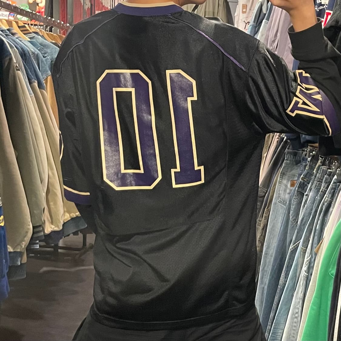 [IM] NFL HUSKIES No.10 블랙 반팔져지 상품이미지7