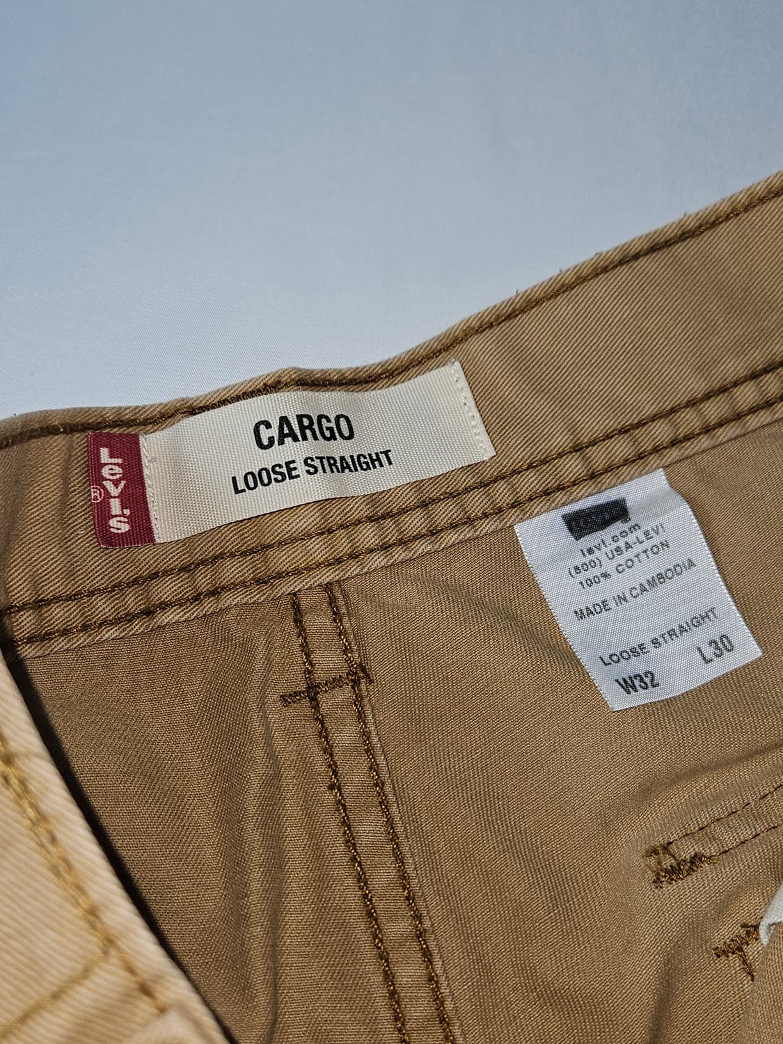 00s 리바이스 워크웨어 버뮤다 카고 숏팬츠 바지 루즈핏 32 상품이미지5