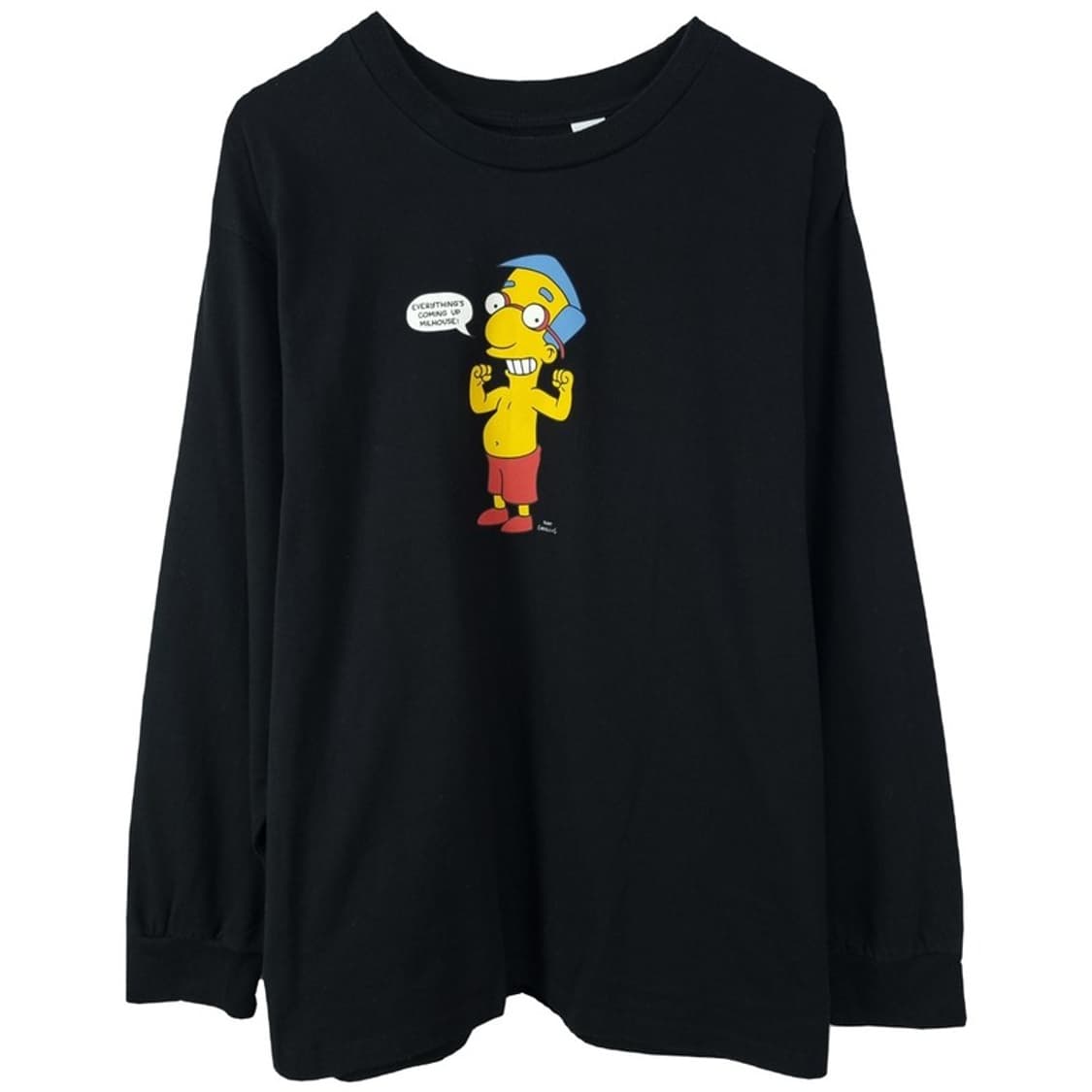 [리바이스 X 심슨] 프린팅 오버핏 롱슬리브 긴팔티 블랙 M19019 상품이미지2