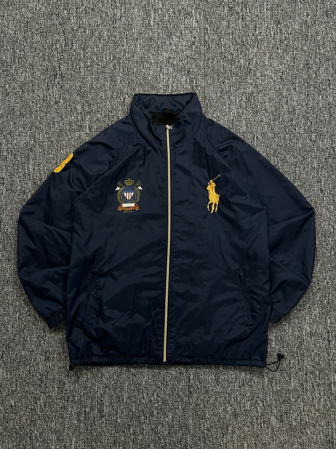 폴로 랄프로렌 히든후드 빅포니 네이비 바람막이 XL 상품이미지3