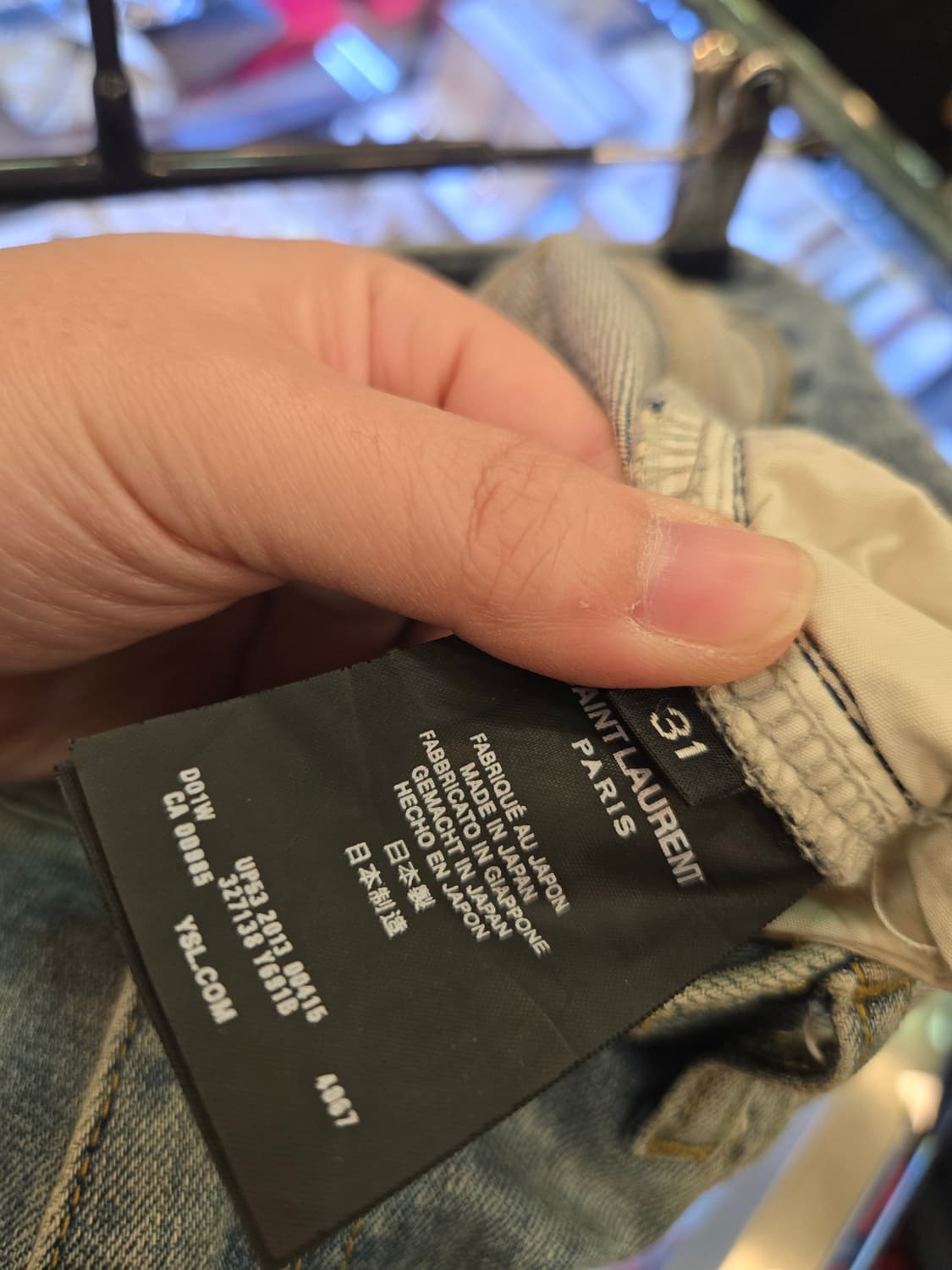 생로랑 파리 (SAINT LAURENT PARIS) D02 라이트 워싱  상품이미지6