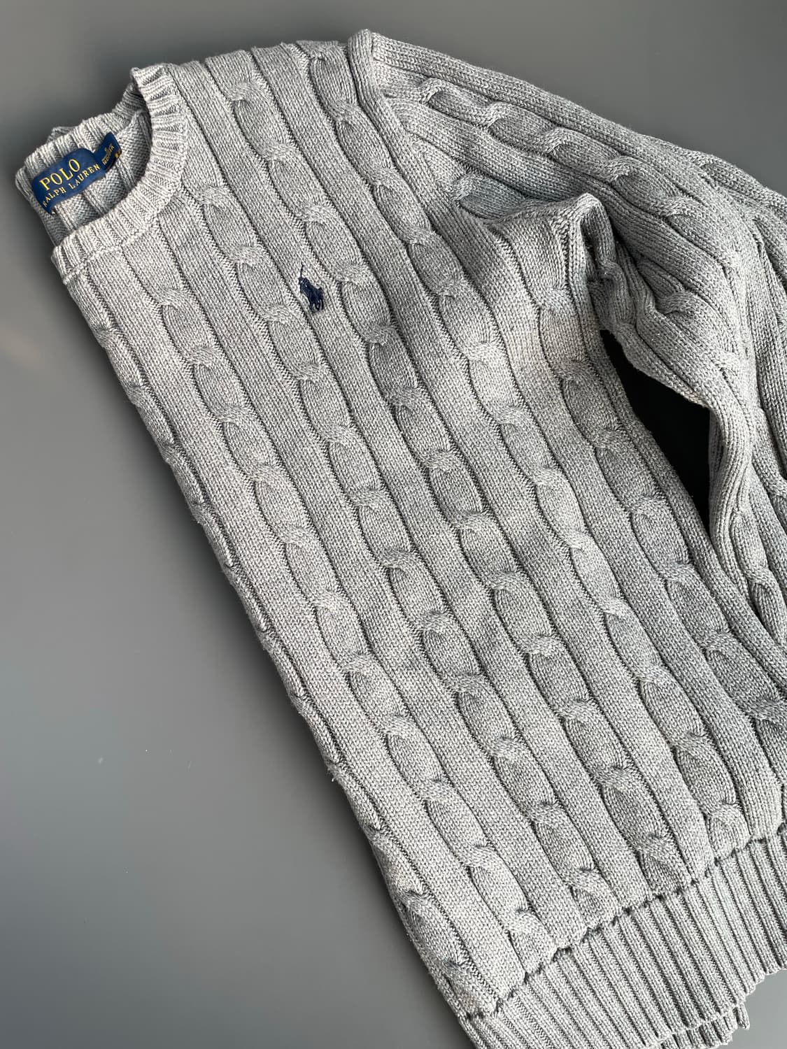 [S] 폴로 랄프로렌 여성 코튼 케이블 꽈배기 니트 스웨터 상품이미지4