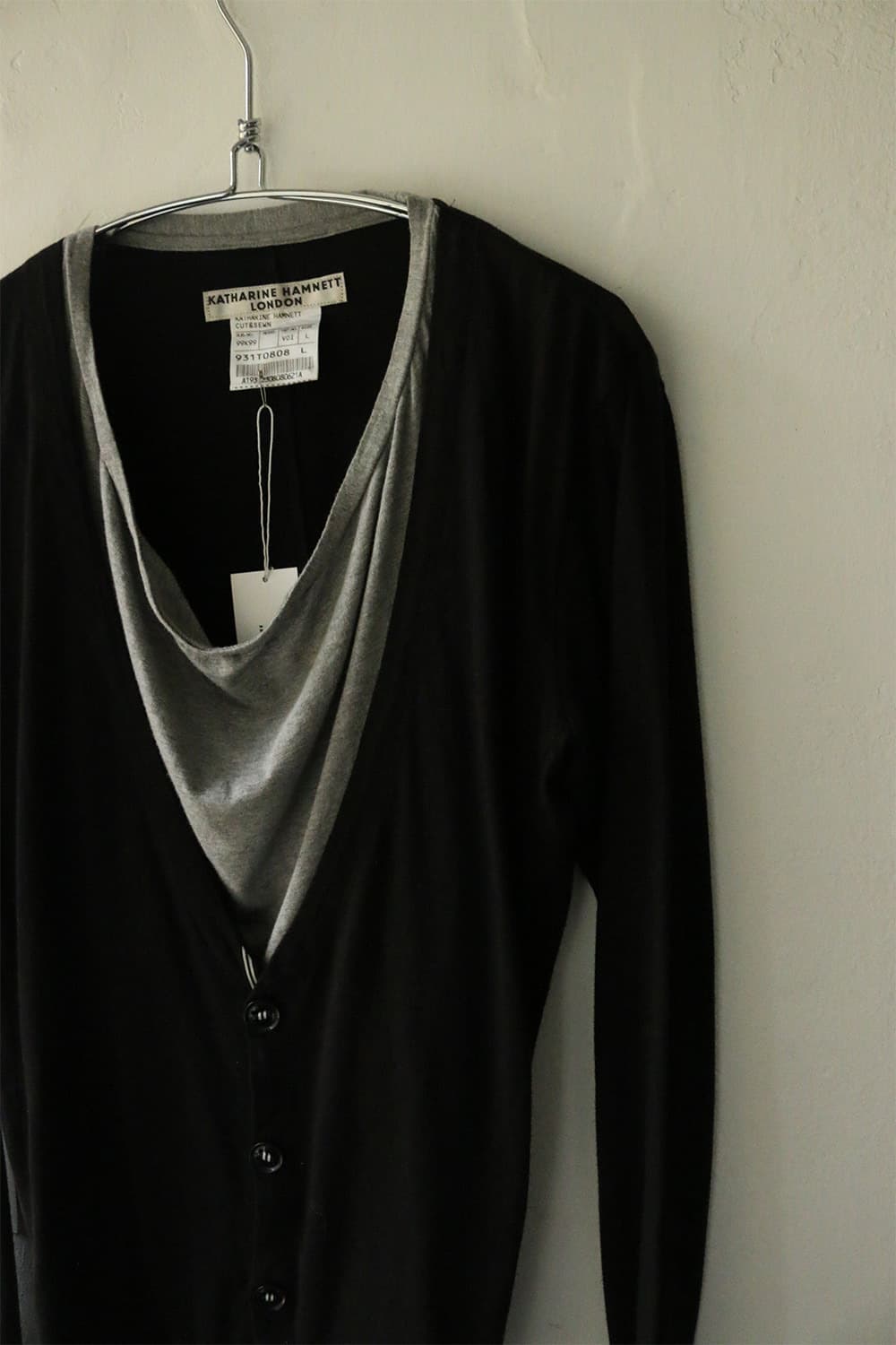 캐서린 햄넷 런던 레이어드 드레이프 가디건 니트 상품이미지4