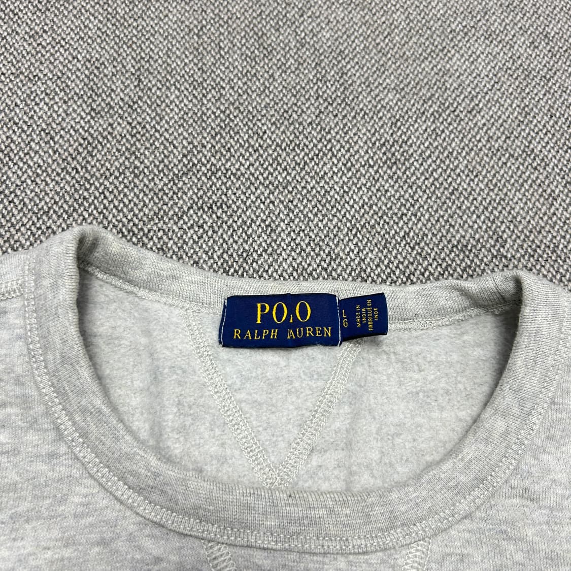 폴로 스펠아웃 그레이 맨투맨(L) 상품이미지2