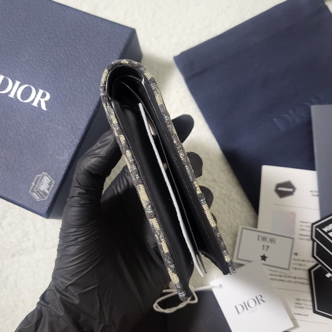 [크림판/새상품급] 디올 오블리크 반지갑  상품이미지9