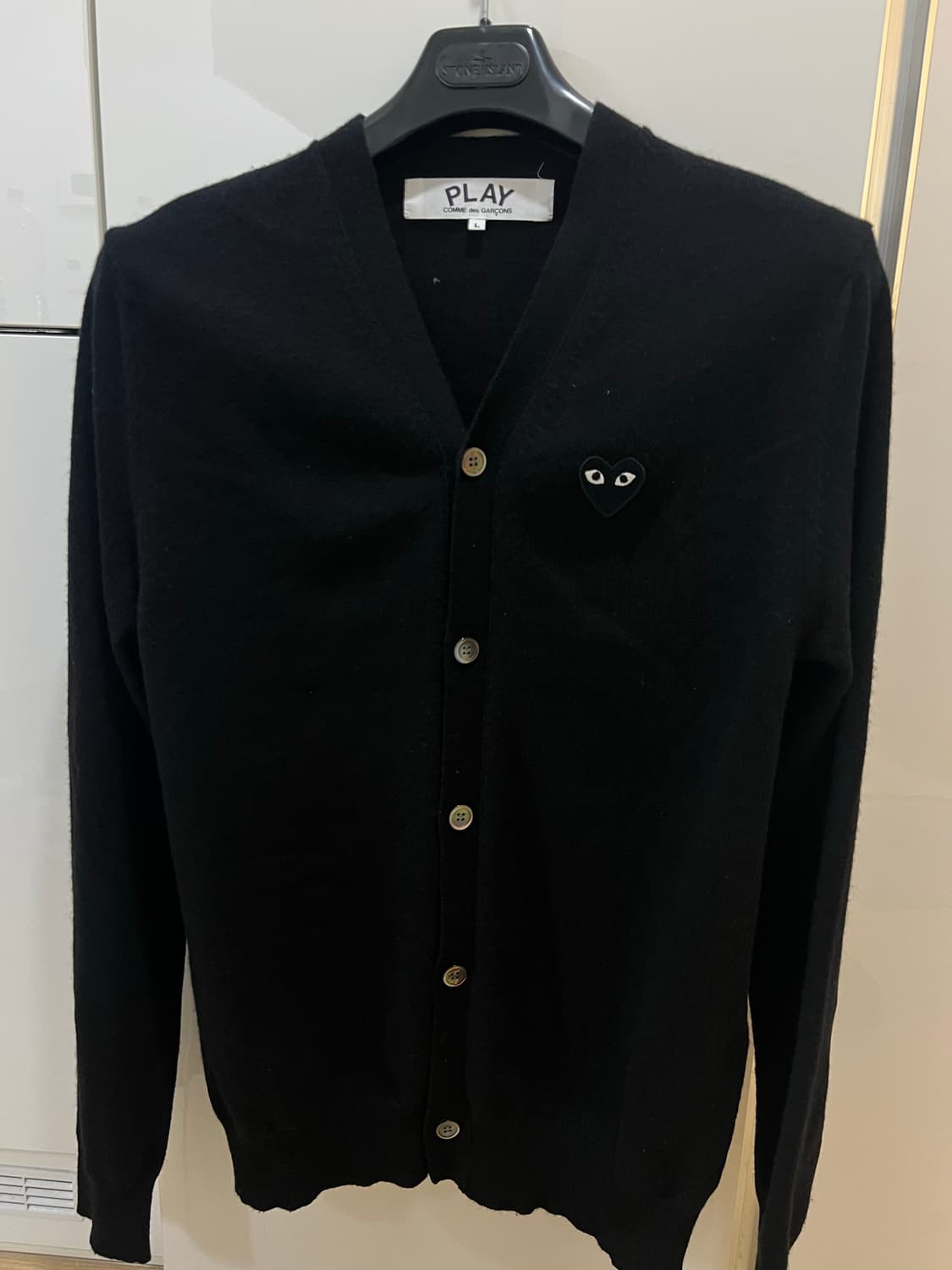 꼼데가르송 블랙와펜가디건 L 상품이미지1