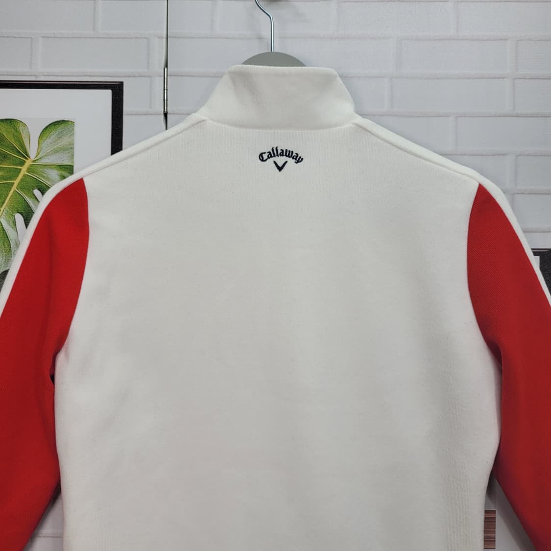 캘러웨이 방풍 반집업 니트 긴팔 티셔츠 골프웨어 95사이즈 새상품급 상품이미지6