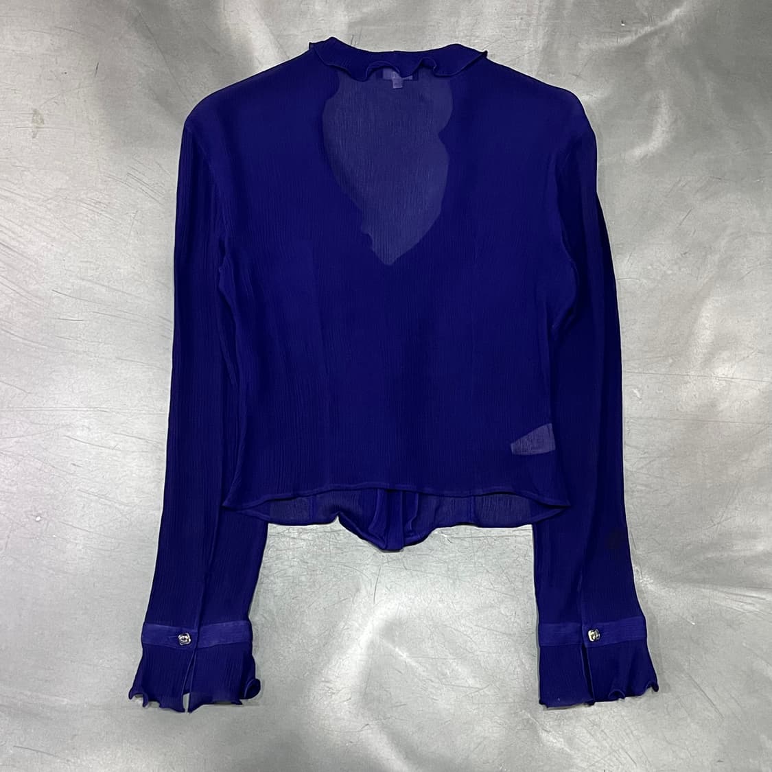  조르지오 아르마니 프릴 실크 블라우스 y15999 상품이미지2