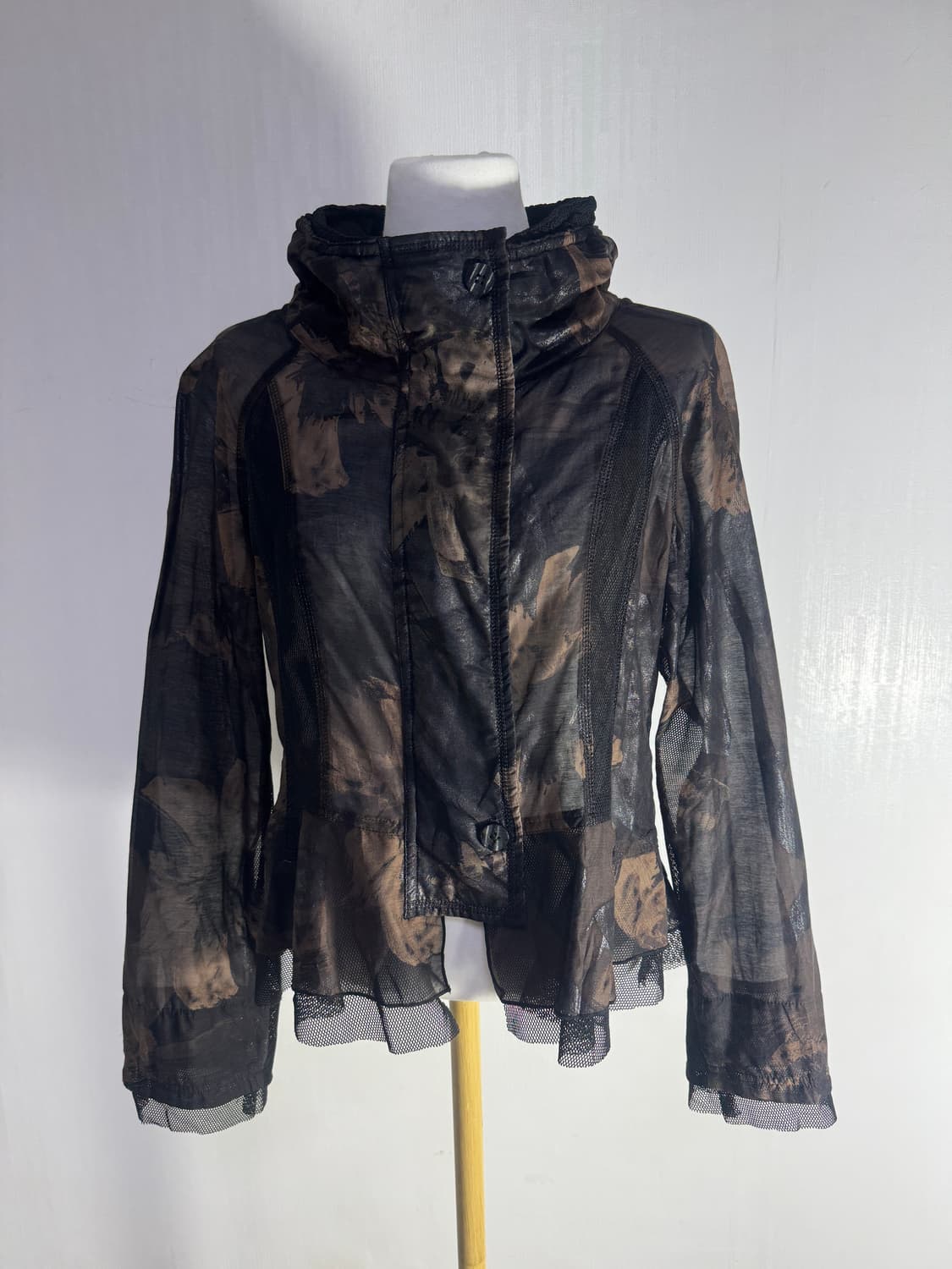 Eiko kondo 플라워 시어 메쉬 자켓 y2k lgb goa 보노 상품이미지1