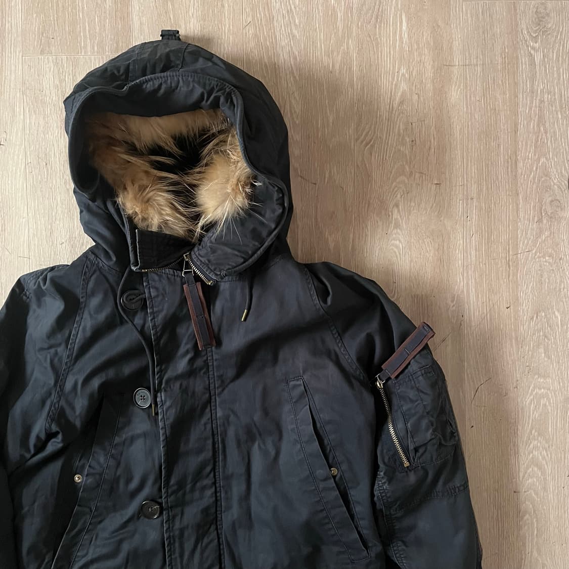Kai-aakmann N-3B rabbit fur parka 상품이미지4