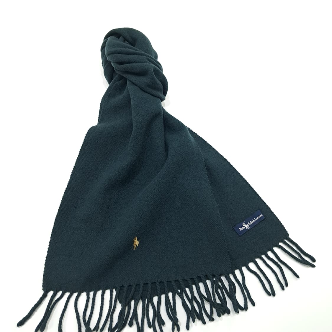 MX213 폴로 랄프로렌 포레스트그린 램스울 목도리 머플러 상품이미지2