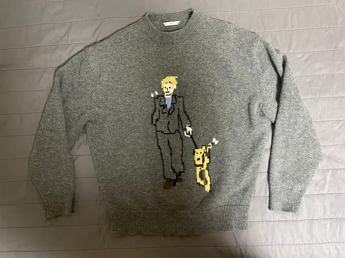 stu 프린팅 니트(m) 상품이미지2