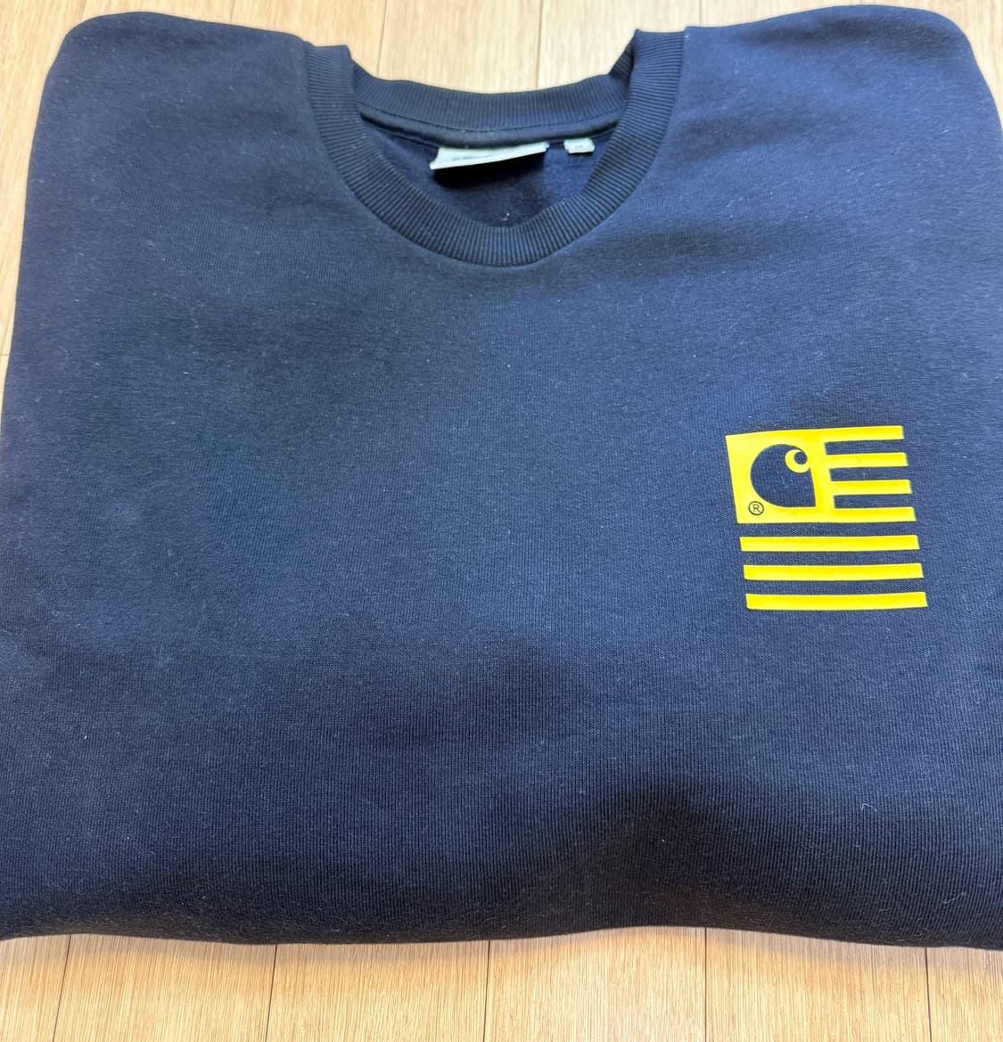 칼하트 WIP 네이비 기모 맨투맨 M(100) 상품이미지1