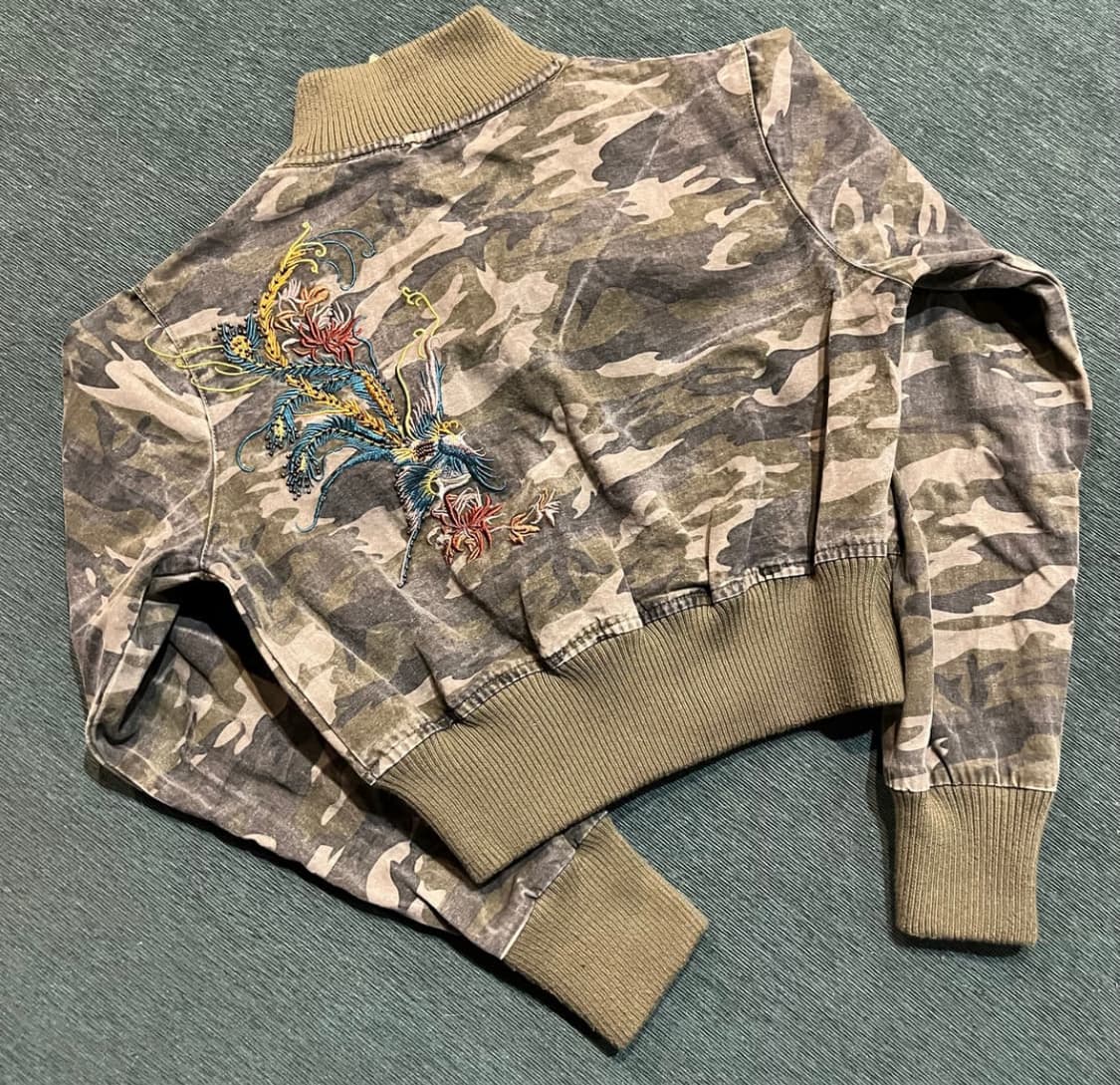 본더치 카모 집업 자켓 자수 포인트 상품이미지4