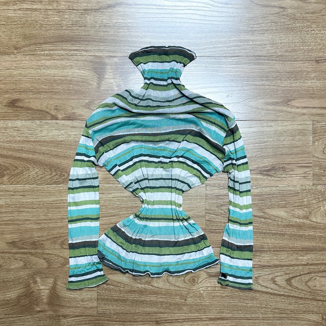 빈티지 말차 브라운 민트 티셔츠 페어리 그런지 모리걸 공겜여주 긱시크 상품이미지1