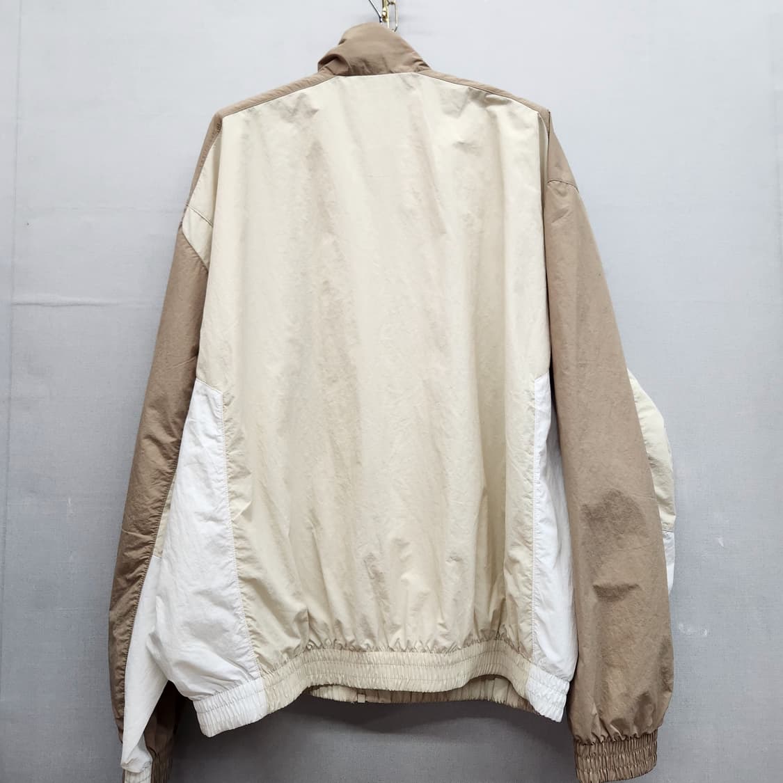 나이키 로고 배색 오버사이즈 나일론 바람막이 자켓 M(3XL) 상품이미지4