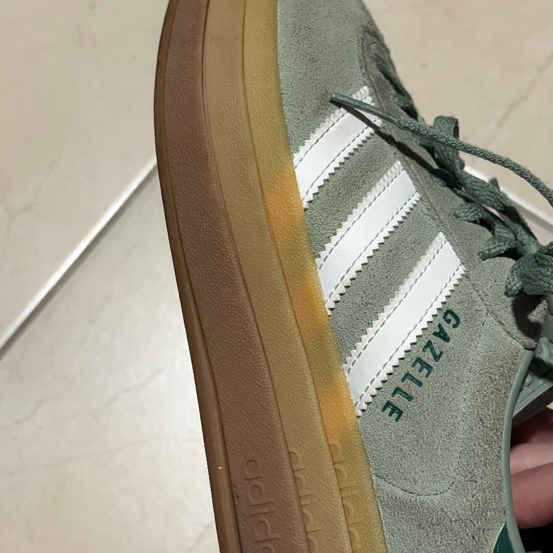 아디다스 가젤 볼드 실버그린:화이트 (240) 상품이미지7