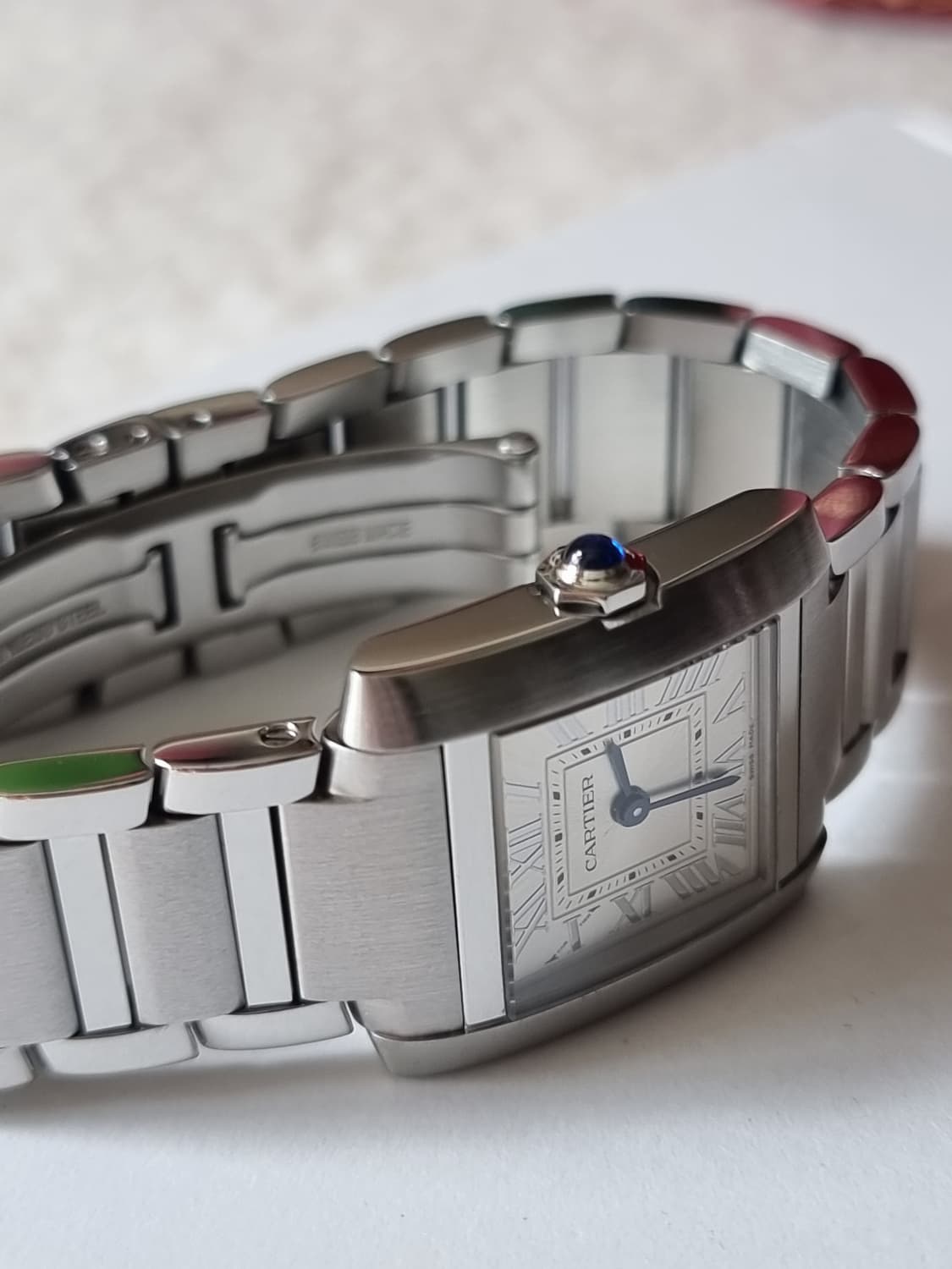 [까르띠에 풀세트] 탱크 프랑세즈 신형 스틸 S 스몰 여성시계 23년 상품이미지5