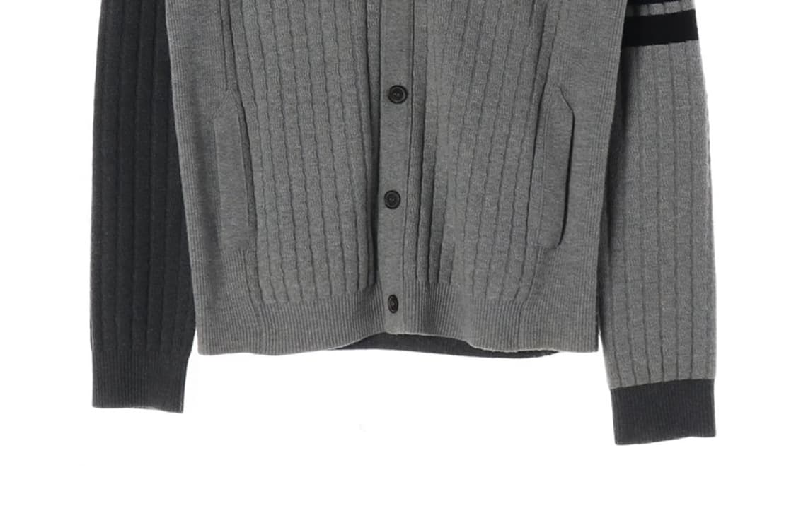 SYSTEM 배색 니트 가디건 L 상품이미지4