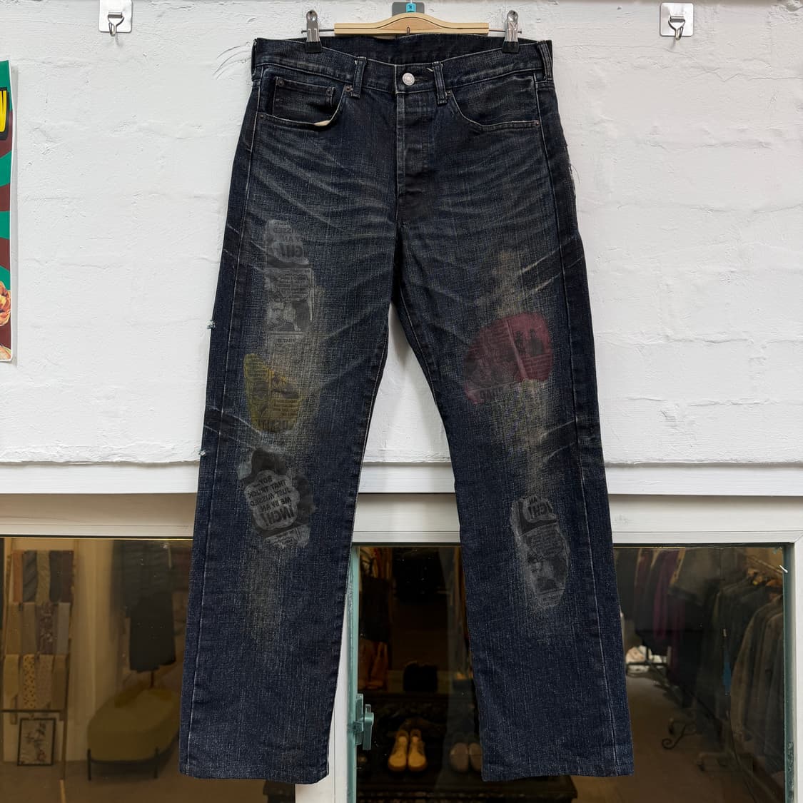 Takeo Kikuchi 타케오 키쿠치 페인트 데님 팬츠 3 상품이미지1