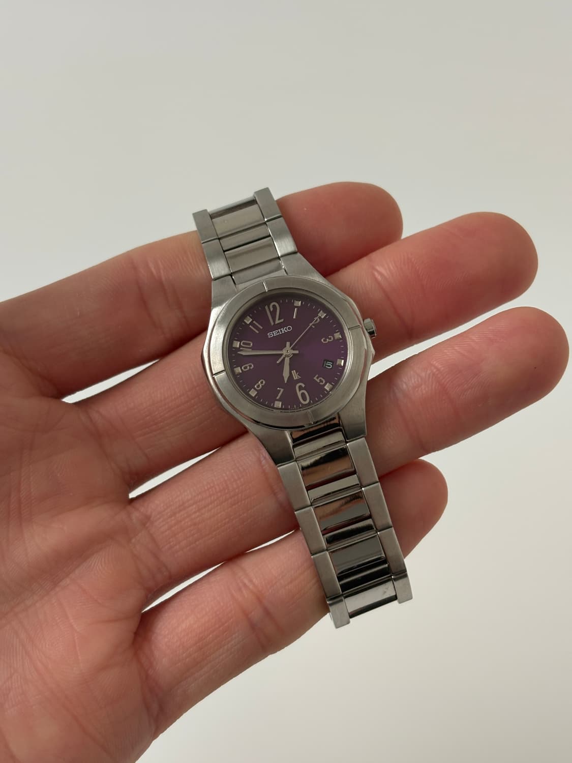 2000s Lukia Purple Dial Silver Quartz 상품이미지1