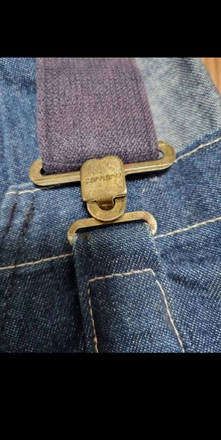 칼하트 블루 데님 오버롤 작업복 상품이미지5