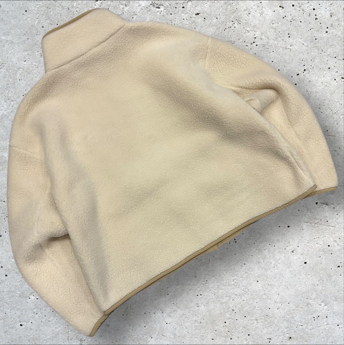 [M] 노스페이스 화이트라벨 아이보리색 뽀글이 플리스 자켓 B934 상품이미지2