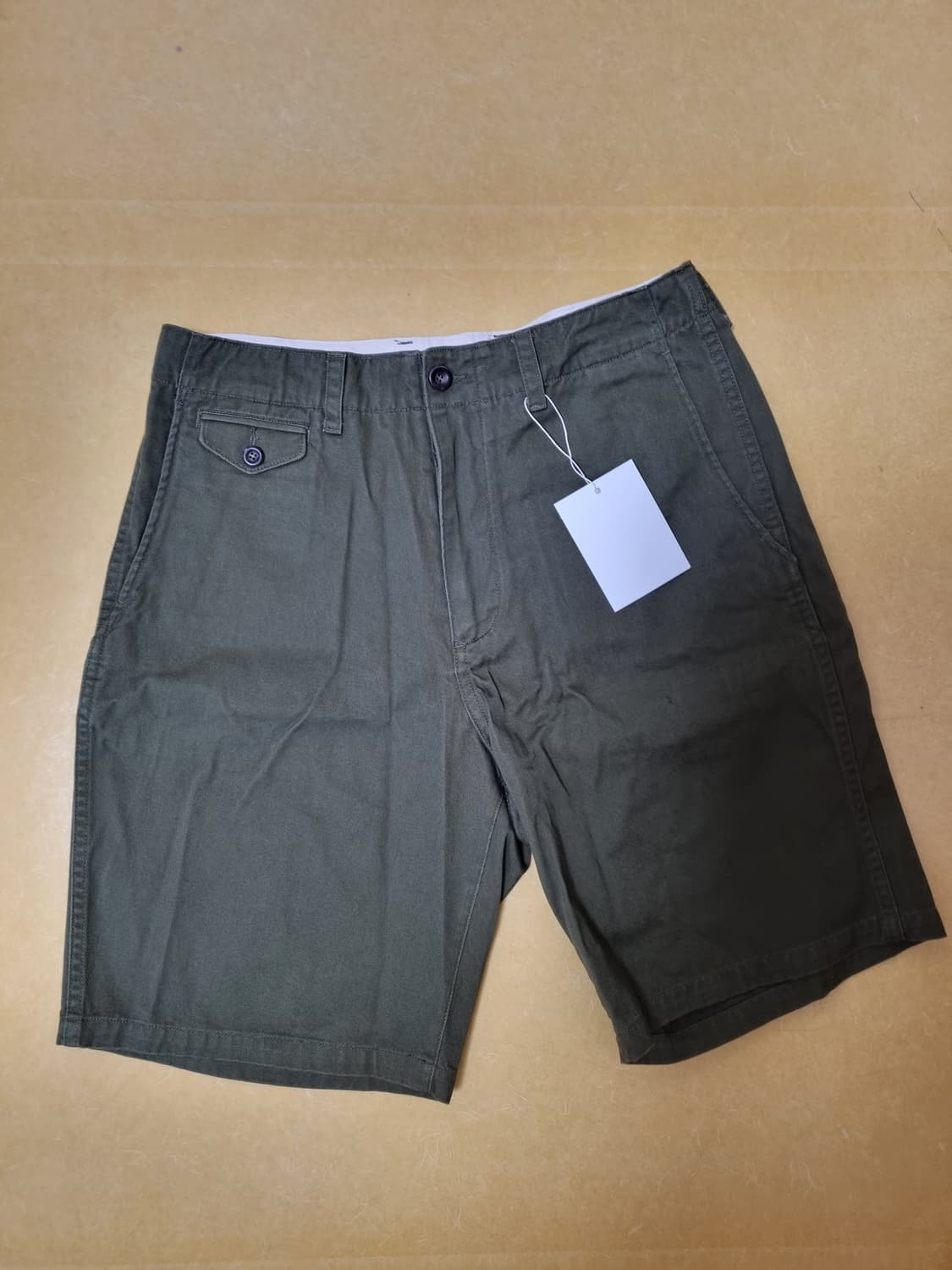 퍼스트플로어 치노 쇼츠 46사이즈 올리브 새상품 상품이미지1