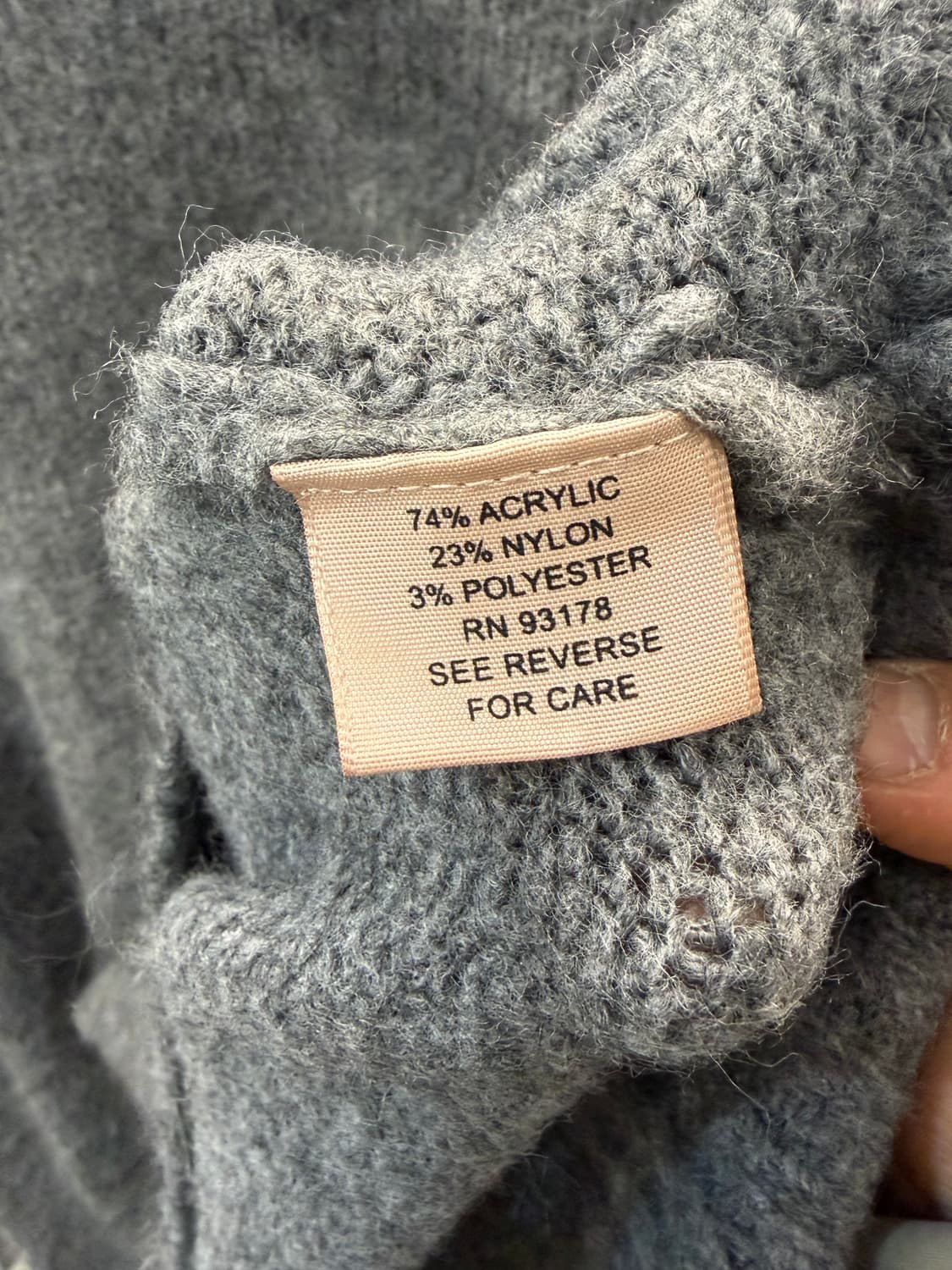 Philosophy 필로소피 그레이 니트 XS 상품이미지5