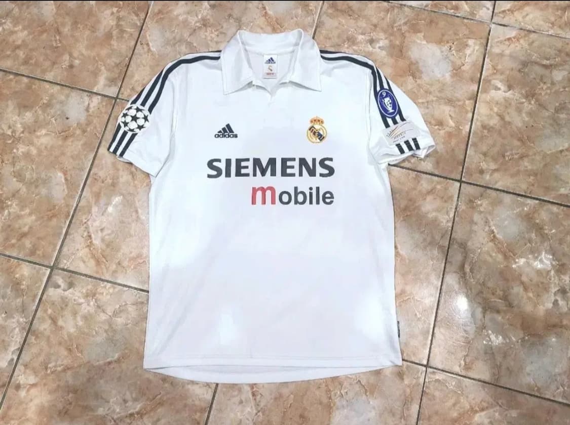 아디다스 02 03 레알마드리드 100주년 올드레플 축구져지 상품이미지1