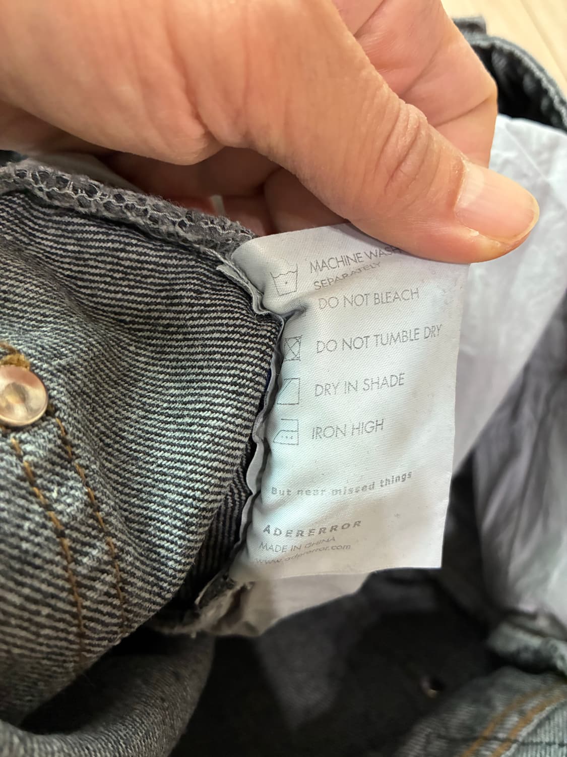 [정품] 아더에러 A3 블랙 진 (허리 30-31인치 남녀공용) 상품이미지4