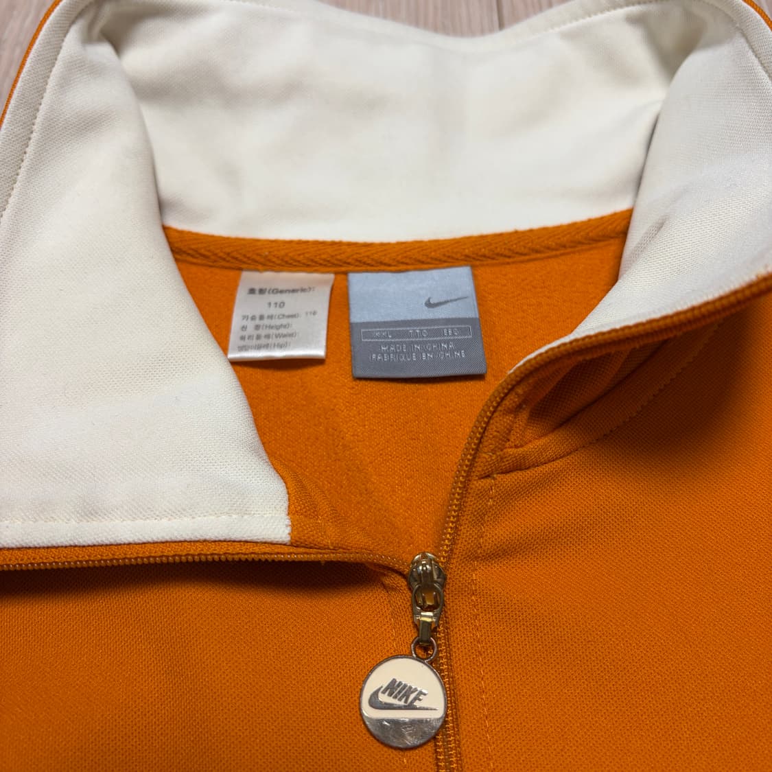 나이키 00s  레트로 오렌지 트랙탑 반집업 상품이미지3