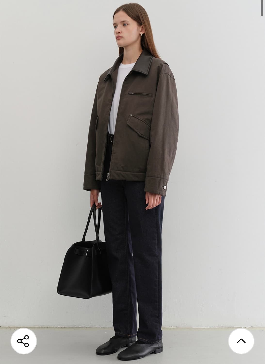 던스트 빈티지 패디드 워크자켓 상품이미지4