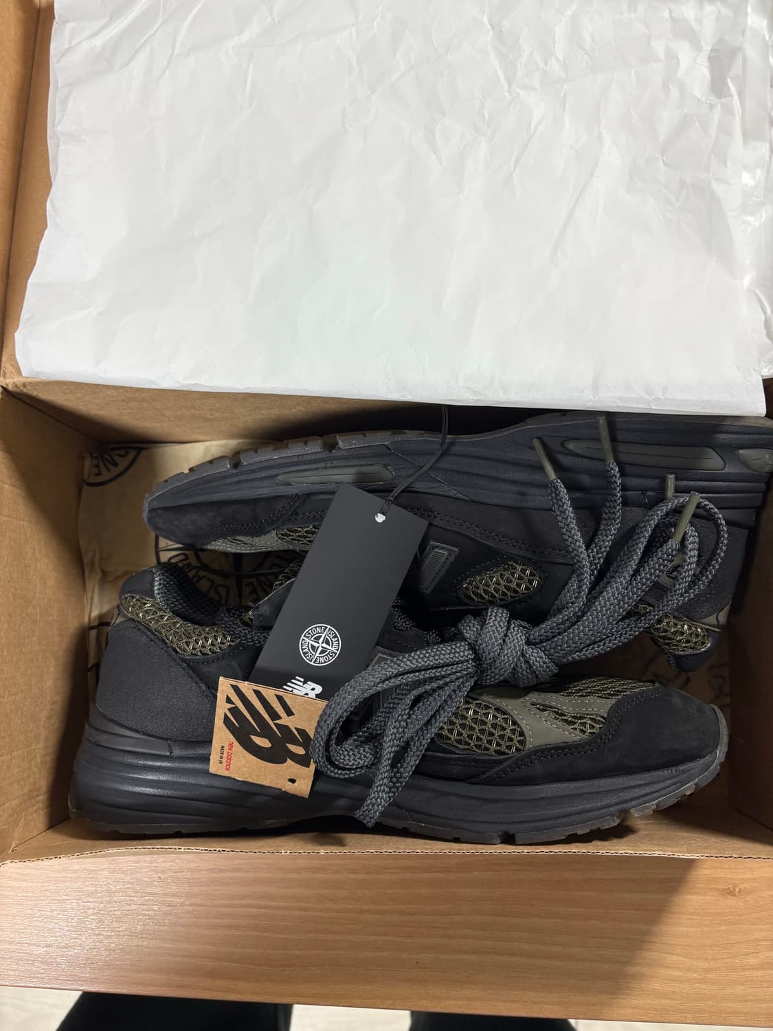 뉴발란스x스톤 아일랜드 991v2 올리브 블랙 280 상품이미지8