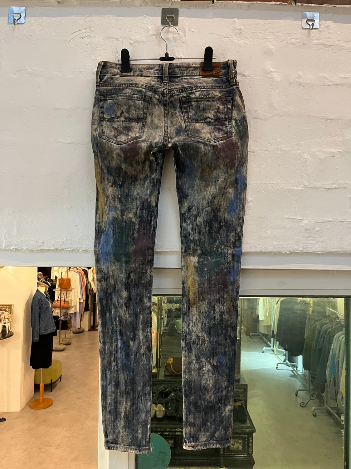 Denim&Supply 데님앤서플라이 페인팅 대미지 스키니 진 W25 상품이미지9