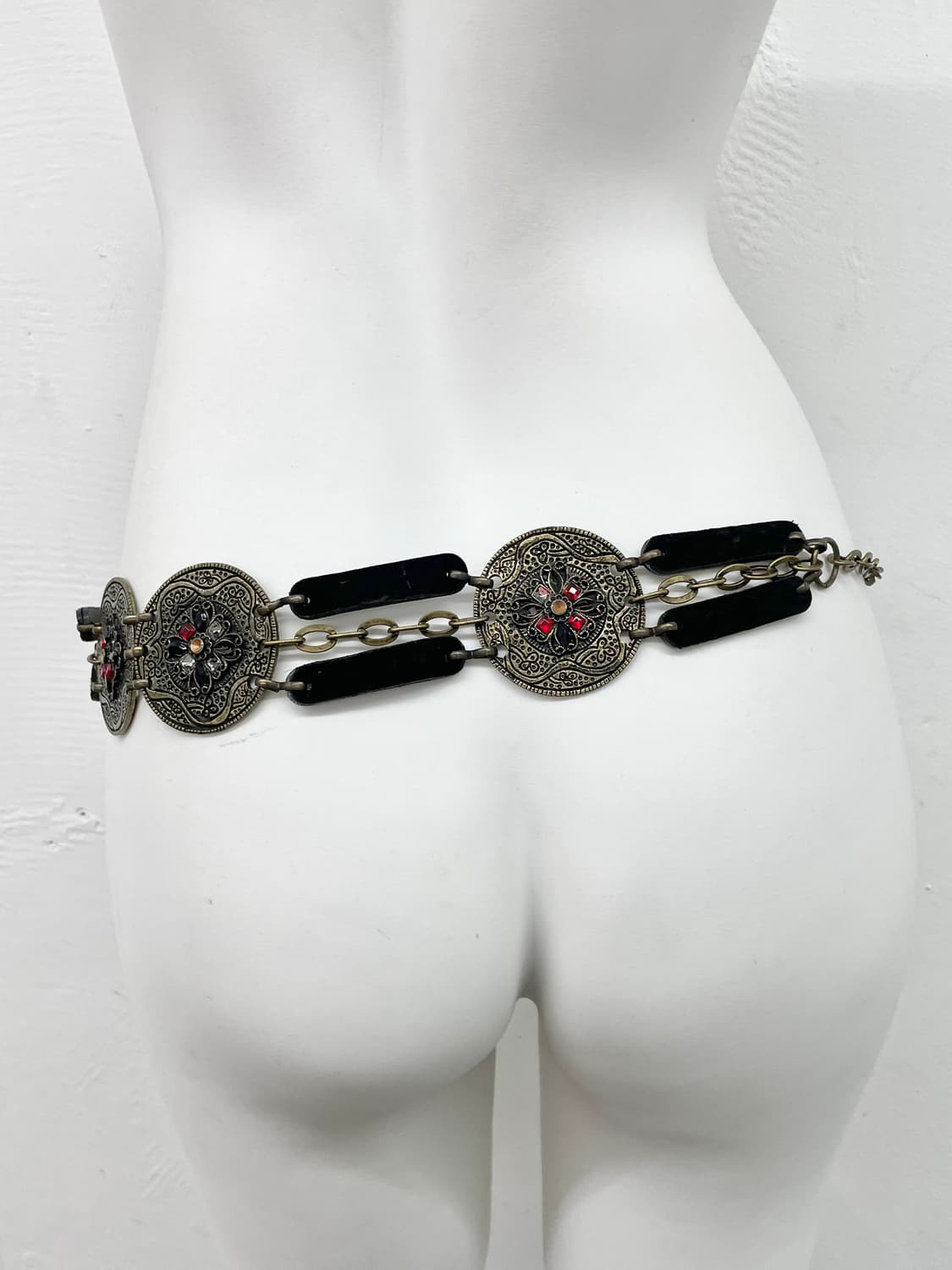 오리엔탈 절개 큐빅 체인 벨트 상품이미지4