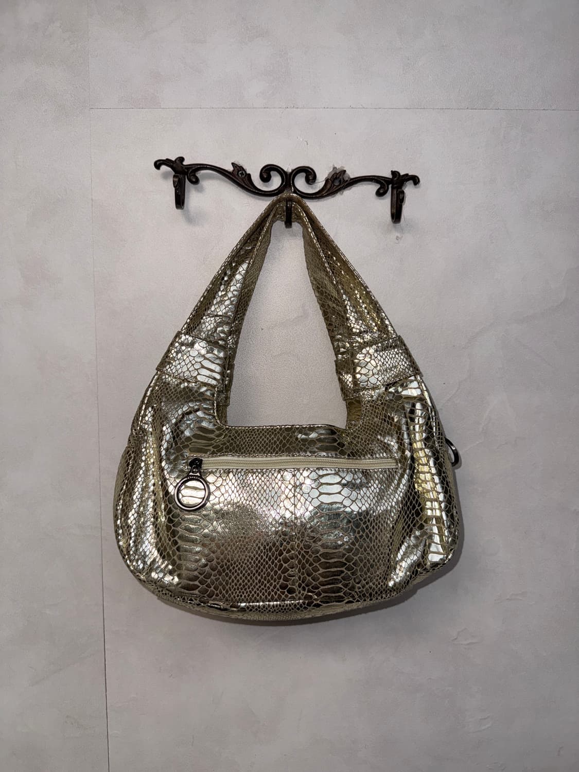 Gold python ribbon hobo bag 상품이미지4